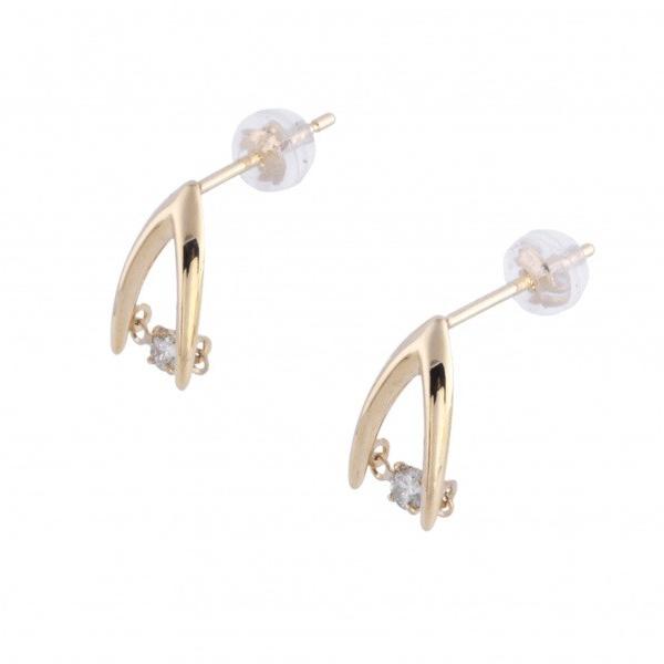 K18イエローゴールド ダイヤモンド ピアス : ジェムキャッスルゆきざき