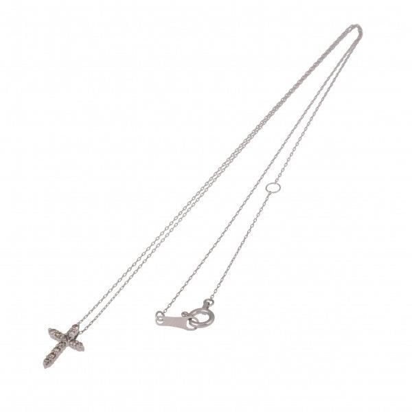 美品　pt900 天然良質ダイヤ　クロスペンダント　pt850ネックレス3.5g ネックレス レディース ダイヤモンド プラチナ クロス ダイヤ 十字架