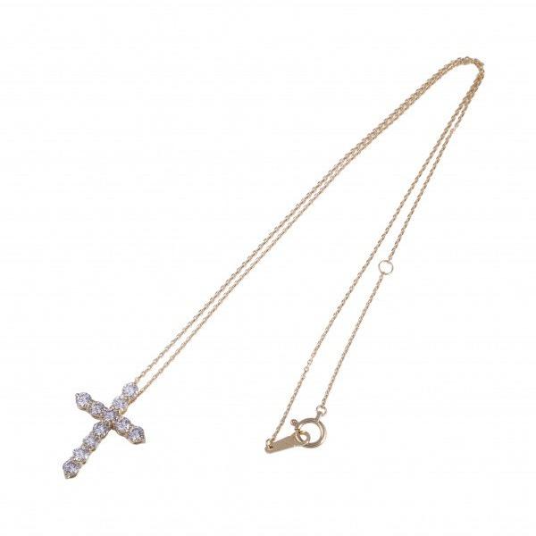 K18YG イエローゴールド ダイヤモンド クロス ネックレス ネックレス K18YG イエローゴールド ダイヤモンド クロス