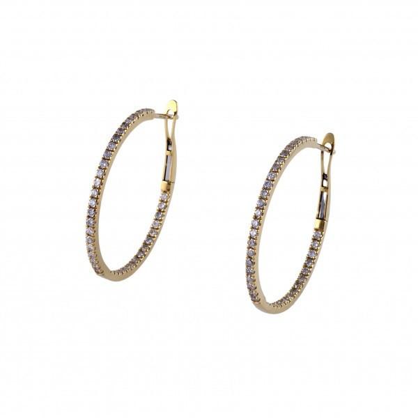 K18YG イエローゴールド ダイヤモンド OTHER ピアス フープ(126960円)