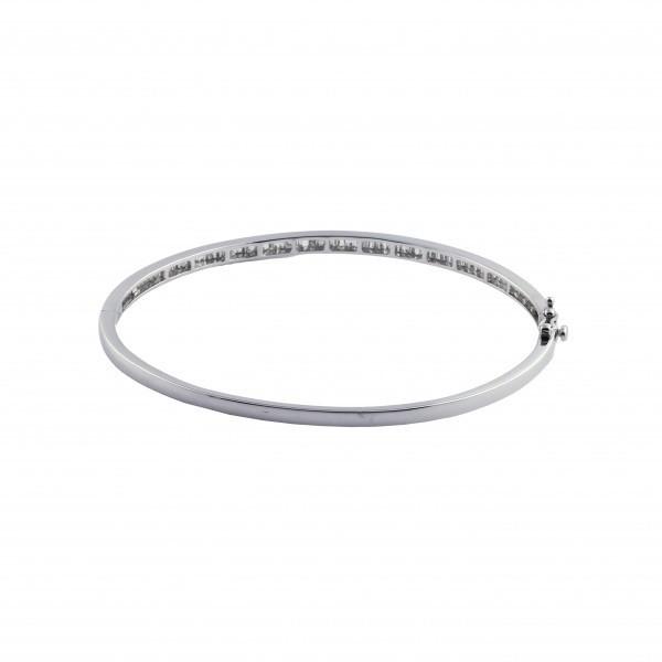 K18ホワイトゴールド ダイヤモンド バングル : ジェムキャッスルゆき