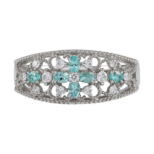 プラチナ950 トルマリン ダイヤモンド リング : ジェムキャッスルゆき