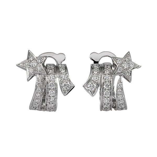 CHANEL（シャネル） コメット K18WG ホワイトゴールド ピアス 中古
