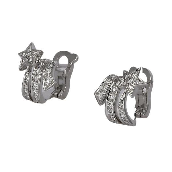 CHANEL（シャネル） コメット K18WG ホワイトゴールド ピアス 中古