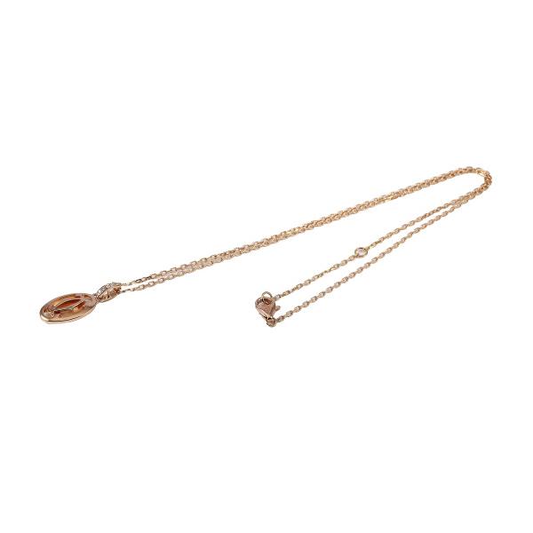 カルティエ Cartier ネックレス ロゴ ドゥーブル C2 2C ダイヤモンド 