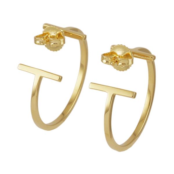 TIFFANY&Co.（ティファニー） T フープ ミディアム K18イエロー