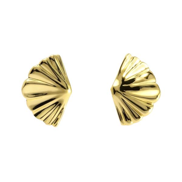 【美品】Tiffany&Co. ティファニー ピアス シェルモチーフ SV&YG TIFFANY&Co.（ティファニー） シェルモチーフ ピアス/イヤリング K18YG