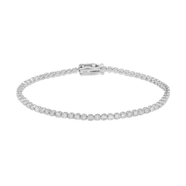 K18WGダイヤ テニスブレスレット 楽天市場】18金 ダイヤモンド 2.00ct テニスブレスレット K18WG
