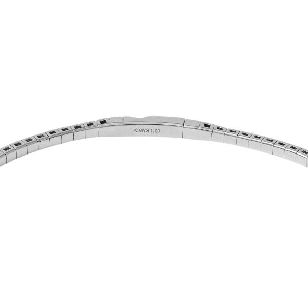 美品　K18 イエローゴールド　ホワイトゴールド　ダイヤモンド0.5C バングル K18ホワイトゴールド ダイヤモンド バングル : ジェムキャッスル