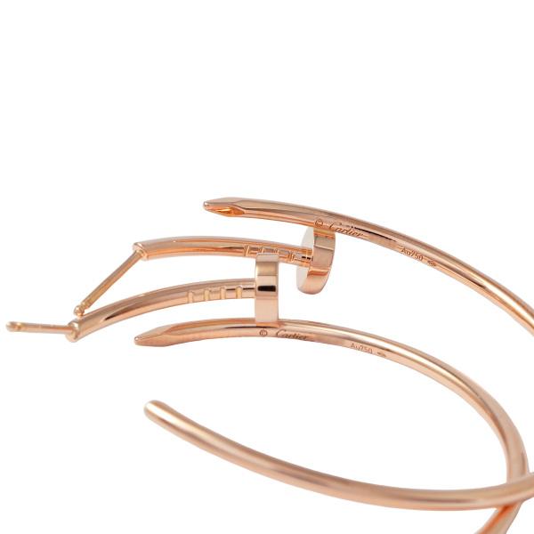 カルティエ Cartier ジュストアンクル ピアス K18 PG 750 美品 Cartier - カルティエ Cartier ジュストアンクルピアスラージ