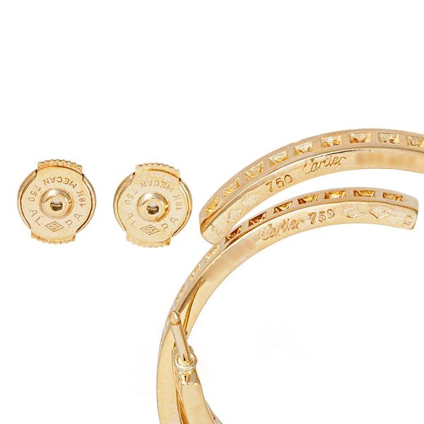 Cartier カルティエ クラシックフープ K18YG イエローゴールド
