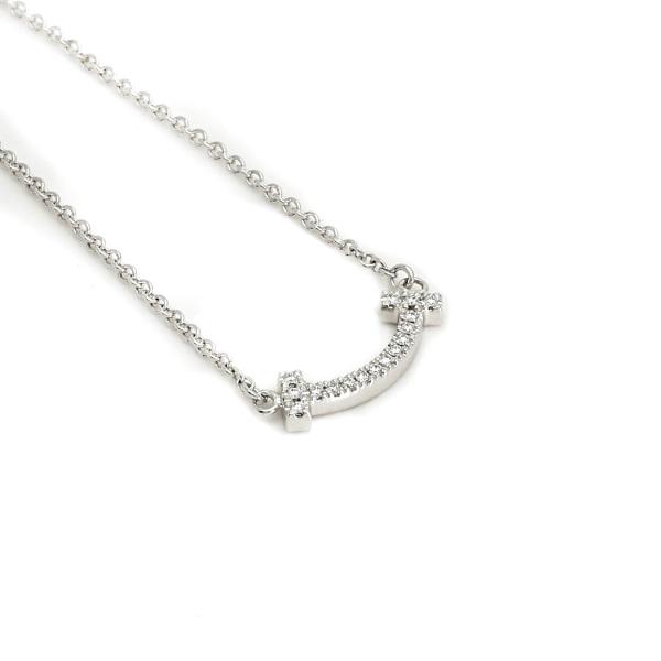 Tiffany Tスマイル　ネックレス　ミニ　ホワイトゴールド ティファニーtスマイルミニネックレスホワイトゴールド