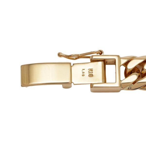 K18イエローゴールド ダイヤモンド 喜平 ブレスレット ダブル6面 約