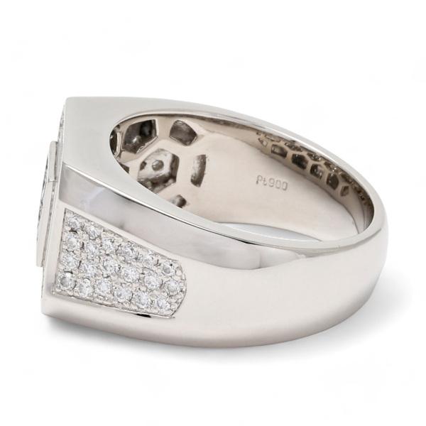 プラチナ900ダイアモンドリング プラチナ900 ダイヤモンド クロス リング / Pt900 Diamond cross