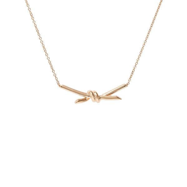 TIFFANY&Co.（ティファニー） ノット K18ローズゴールド ネックレス