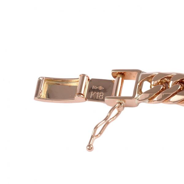 K18ピンクゴールド 喜平 ブレスレット ダブル6面 約20cm 約40.99