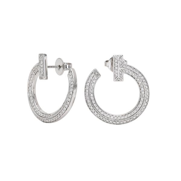 TIFFANY&Co.（ティファニー） T ワン オープン フープ ピアス K18