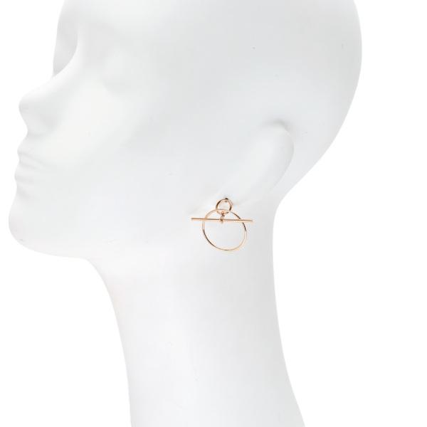 HERMES エルメス エシャペ PM K18ピンクゴールド ピアス 中古