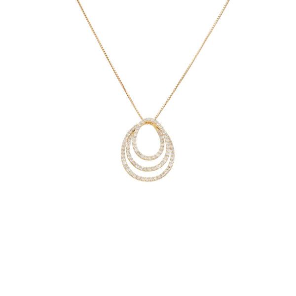 K18イエローゴールド ダイヤモンド ネックレス : ジェムキャッスルゆき