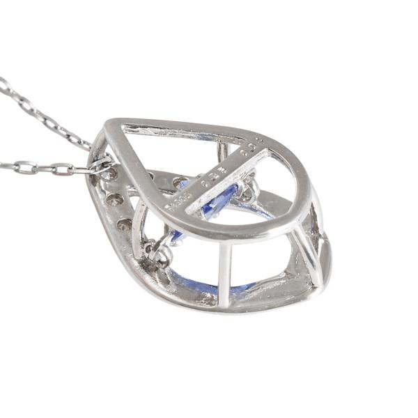 Pt900✨プラチナ900 ダイヤモンドネックレス　サファイア d-d8097507sp-1.jpg