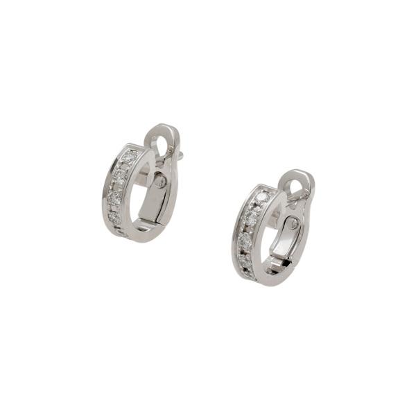 ブシュロン キャトルラディアント シングル クリップ K18WG ホワイト  