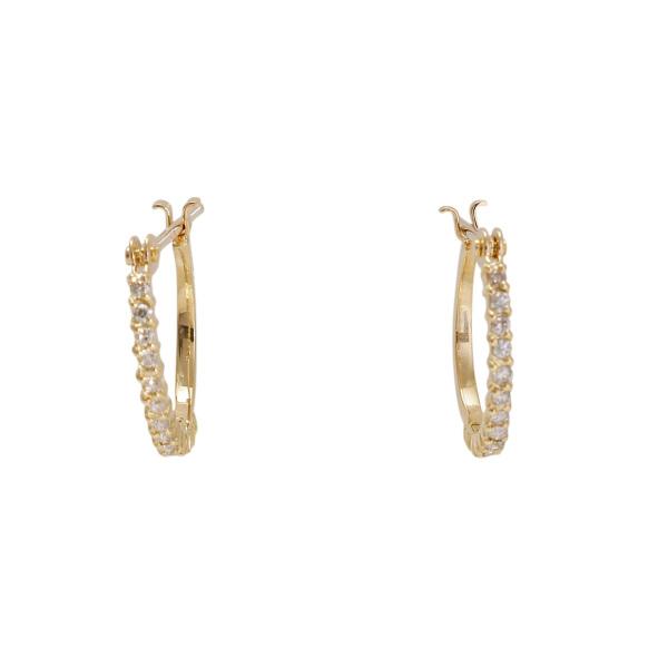 K18イエローゴールド ダイヤモンド ピアス : ジェムキャッスルゆきざき