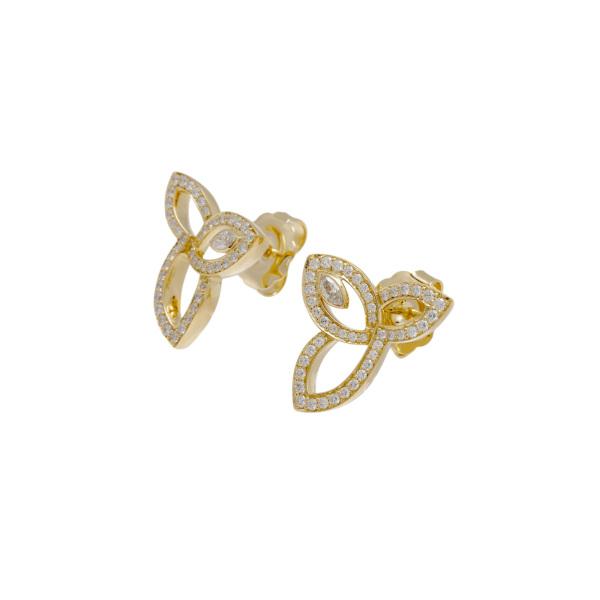 ハリー・ウィンストン（HARRY WINSTON） リリークラスター K18イエロー