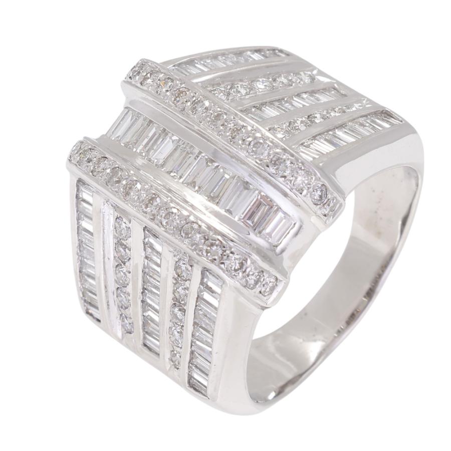 K18ホワイトゴールド ダイヤモンド リング : ジェムキャッスルゆきざき