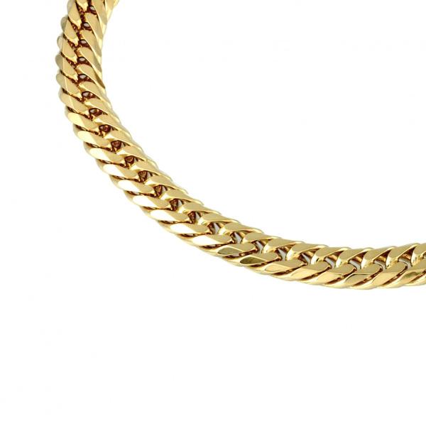 K18イエローゴールド 喜平 ブレスレット ダブル6面 約18cm 約20.42g