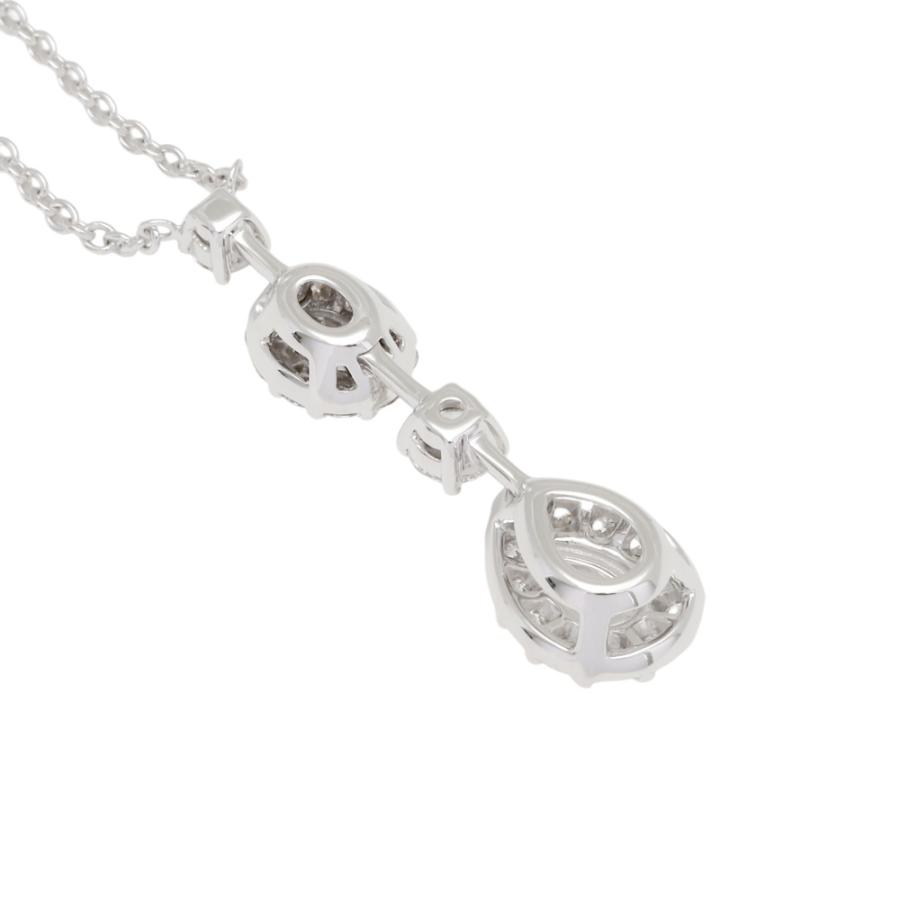 akiki 有松トップス♡ホワイト グラフ アイコン オーバル＆ペアシェイプダイヤモンド ドロップ