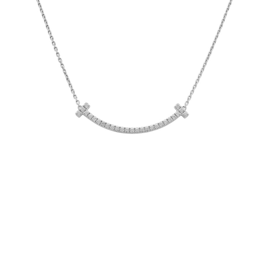 TIFFANY&Co.（ティファニー） T ミディアム スマイル K18ホワイト 