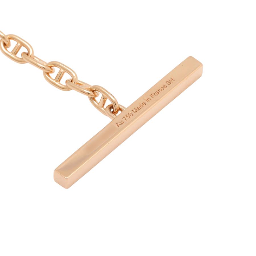 美品　HERMES エルメスブレスレット コントゥール　シェーヌダンク エルメス シェーヌ・ダンクル コントゥール ブレスレット ピンク