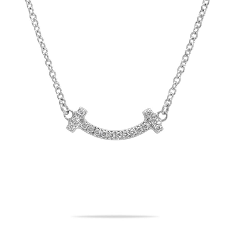 TIFFANY&Co.（ティファニー） T スマイル ミニ K18ホワイトゴールド