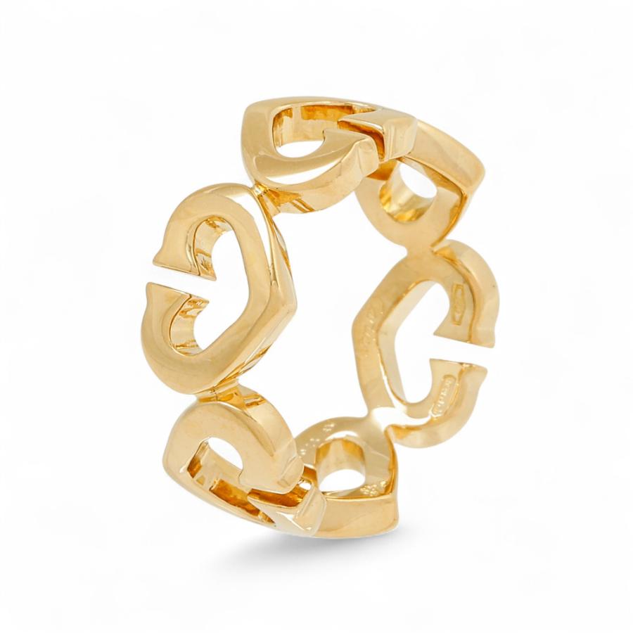 Cartier cハートリングPダイヤ/イエローゴールド Cartier（カルティエ） Cハート K18イエローゴールド リング 中古