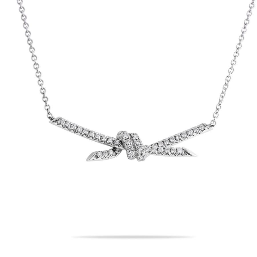 TIFFANY&Co. ティファニー ノット K18ホワイトゴールド ネックレス