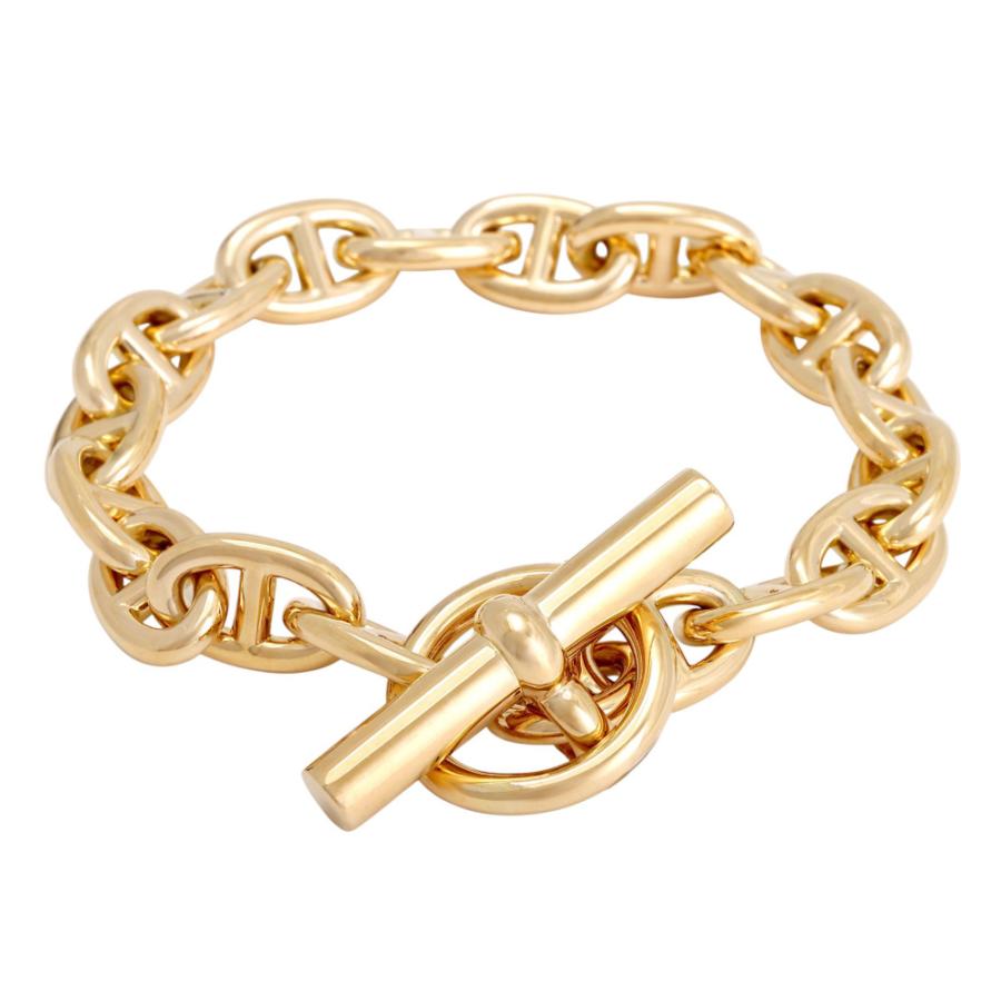 HERMES シェーヌダンクル　ブレスレット　PM 18コマ　新品未使用 HERMES（エルメス） シェーヌダンクル PM 18コマ K18イエローゴールド