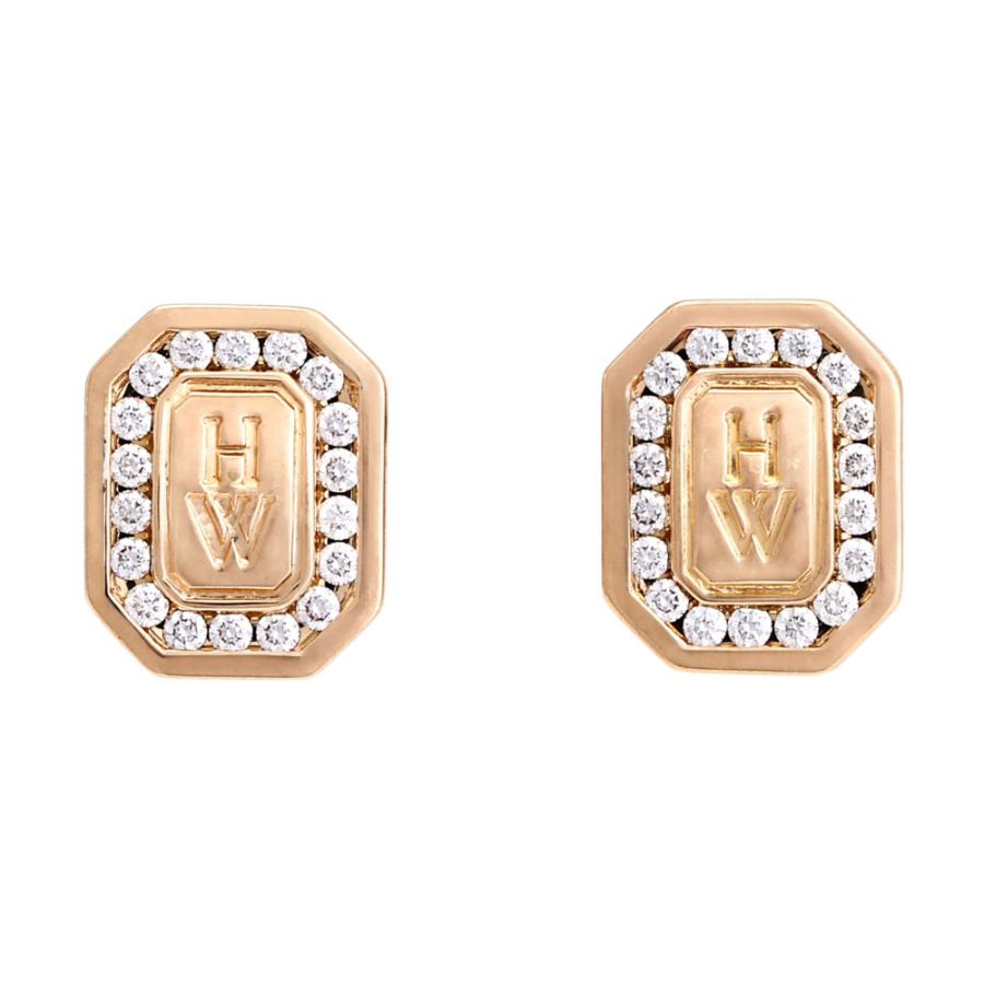 ハリー・ウィンストン（HARRY WINSTON） HWロゴ K18ピンクゴールド