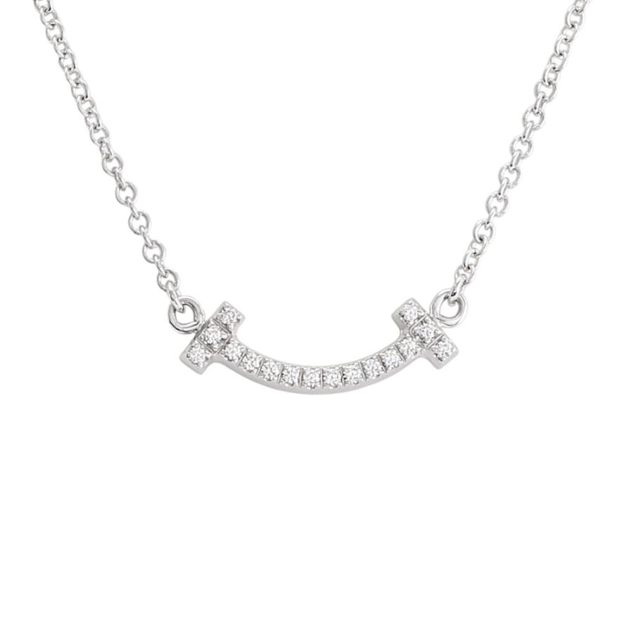 TIFFANY&Co.（ティファニー） T スマイル ミニ K18ホワイトゴールド