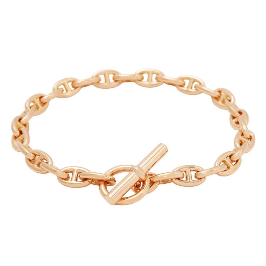 【新品未使用】HERMES シェーヌダンクル TPM 28コマ ブレスレット HERMES（エルメス） シェーヌダンクル TPM 28コマ K18ピンクゴールド