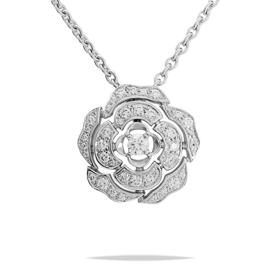 CHANEL（シャネル） カメリア K18ホワイトゴールド ネックレス 中古