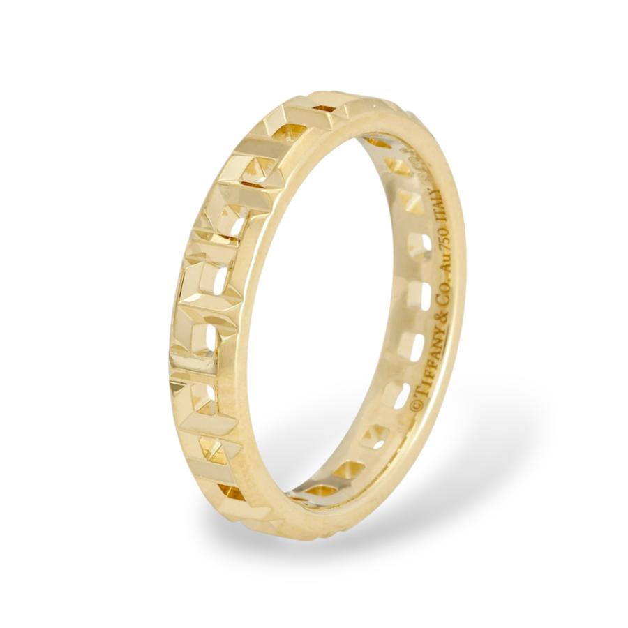 【新品】ティファニー　tiffany トゥルー リング　ゴールド 750 k18 TIFFANY&Co.（ティファニー） T トゥルー K18イエローゴールド リング