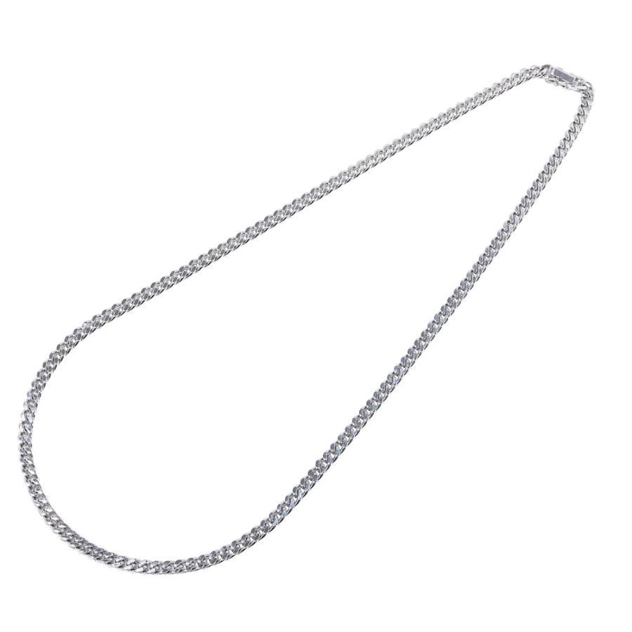 (★B070601) pt850 プラチナ 喜平2面シングル ネックレス プラチナ850 喜平 ネックレス シングル2面 約50cm 約49.98g : ジェム