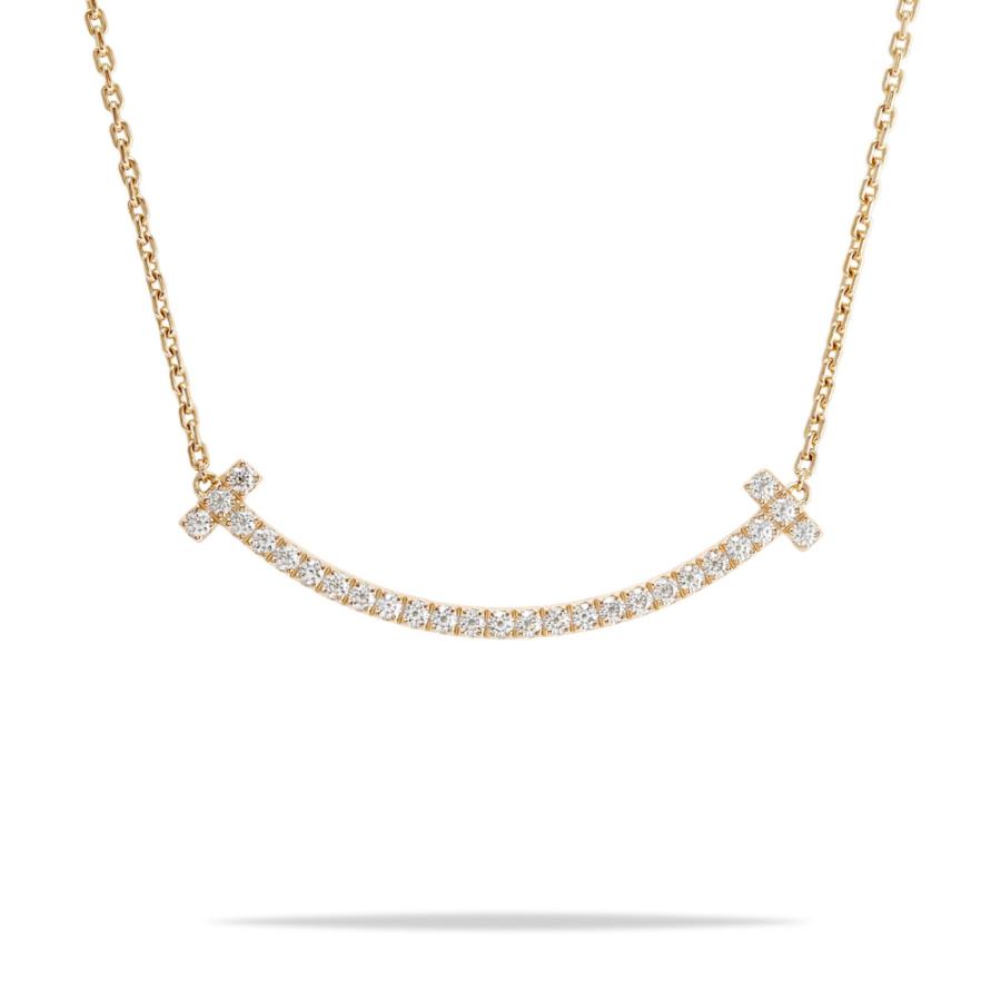 TIFFANY&Co.（ティファニー） T スマイル ミディアム K18ローズ