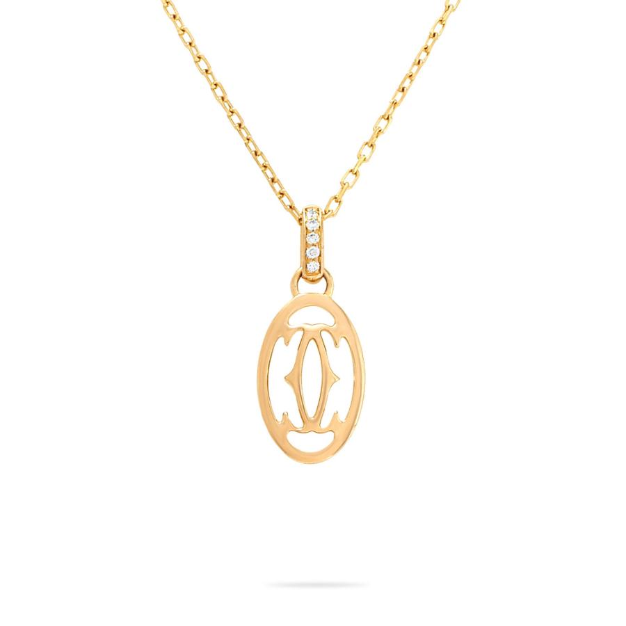 Cartier（カルティエ） C ドゥ ロゴ ドゥーブルC K18ピンクゴールド
