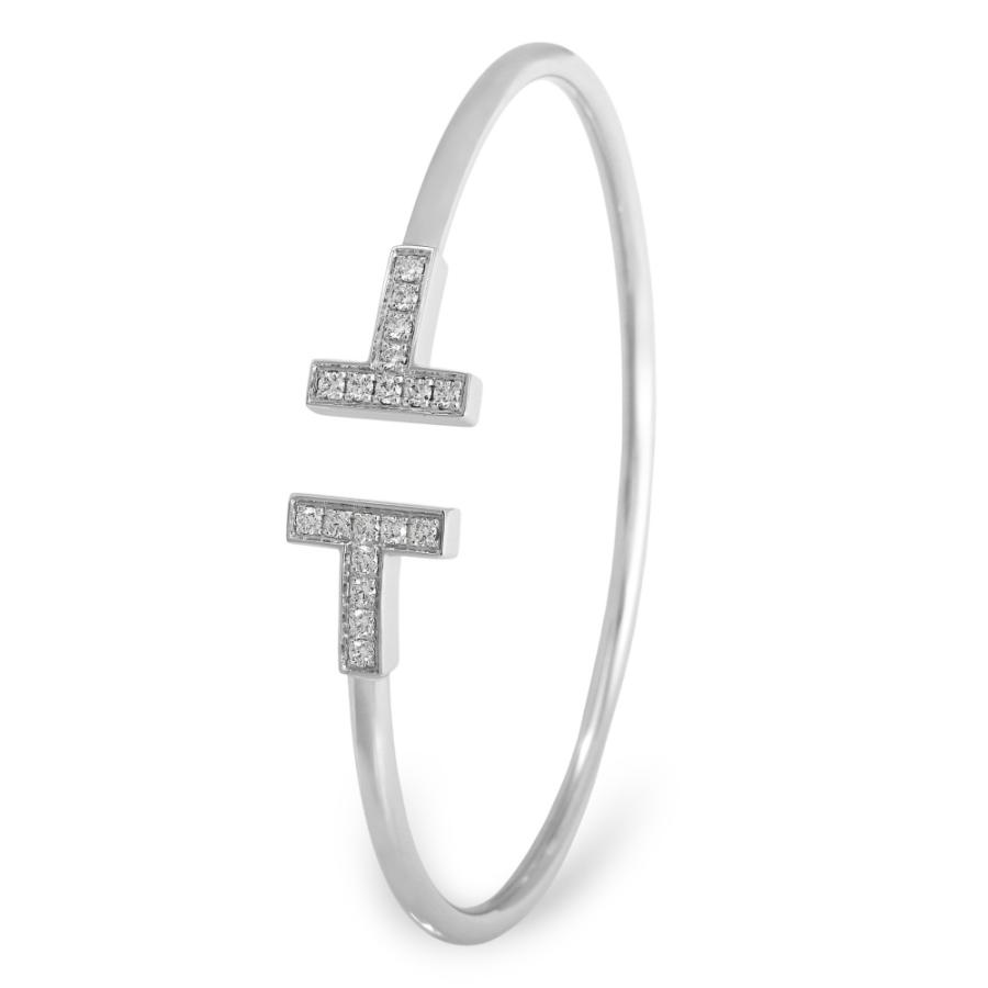TIFFANY&Co.（ティファニー） T ワイヤー K18ホワイトゴールド
