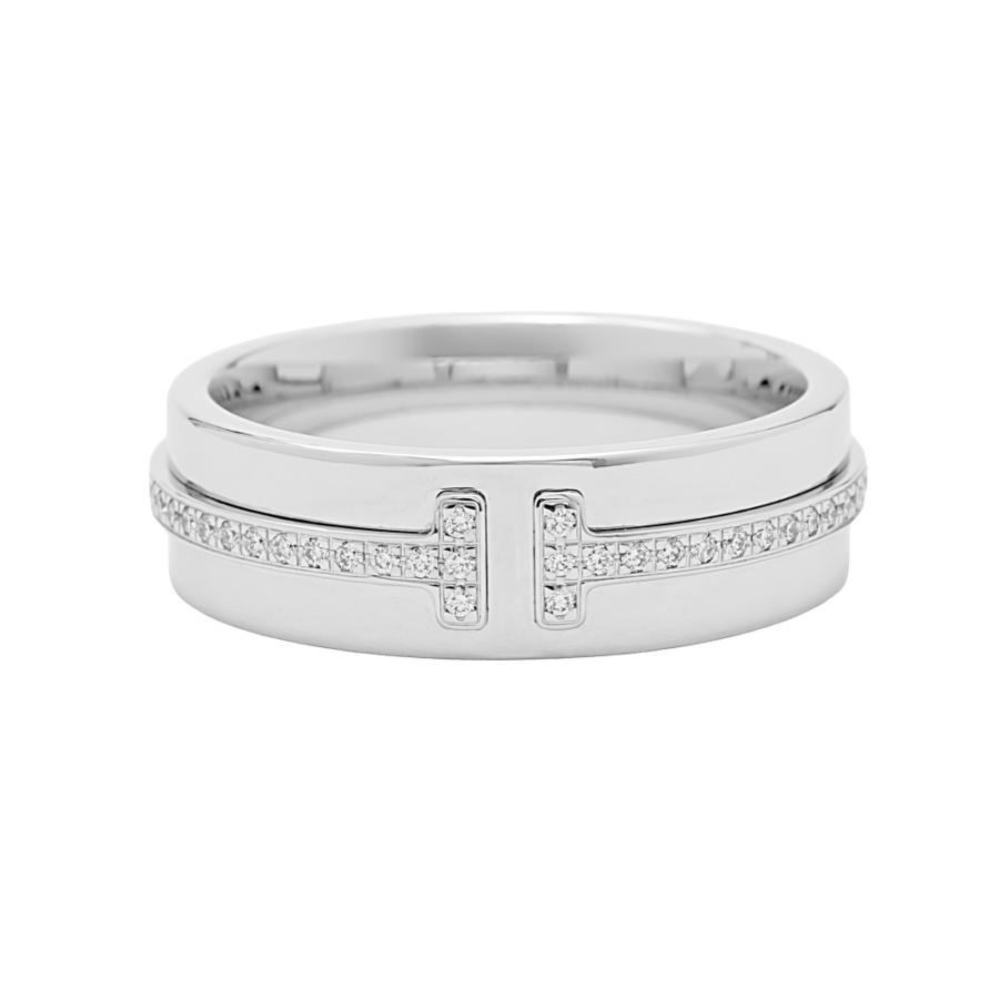 TIFFANY&Co.（ティファニー） T Tワン K18ホワイトゴールド リング