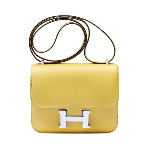 HERMES（エルメス） コンスタンス ミニ スイフト イエロー シルバー