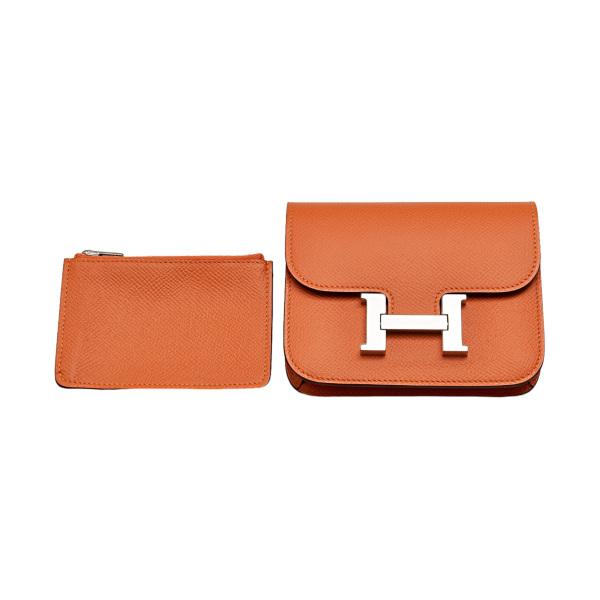 HERMES（エルメス） コンスタンス スリム エプソン オレンジ シルバー