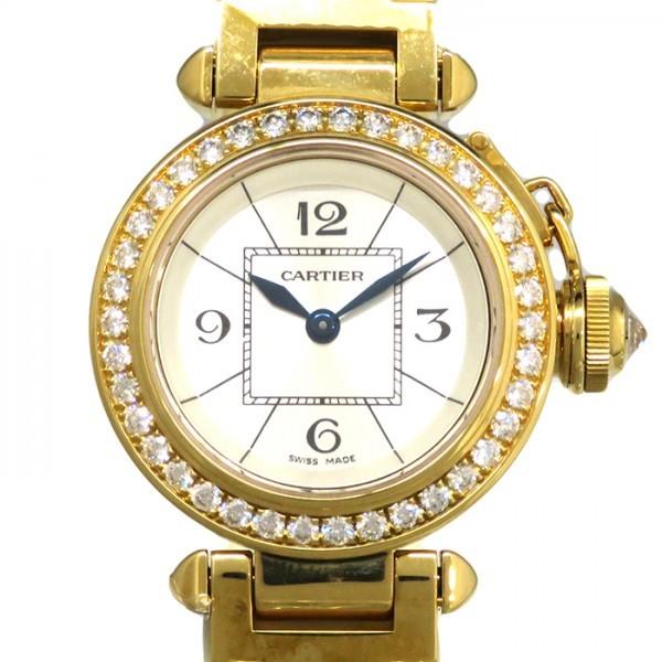 カルティエ Cartier パシャ ベゼルダイヤ WJ124014 シルバー文字盤 新古品 腕時計 レディース｜gc-yukizaki