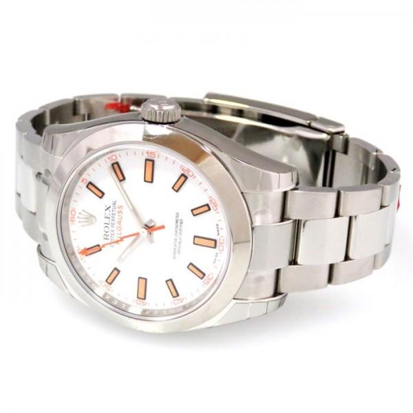 ロレックス ROLEX ミルガウス 116400 ホワイト文字盤 新品 腕時計 メンズ｜gc-yukizaki｜02